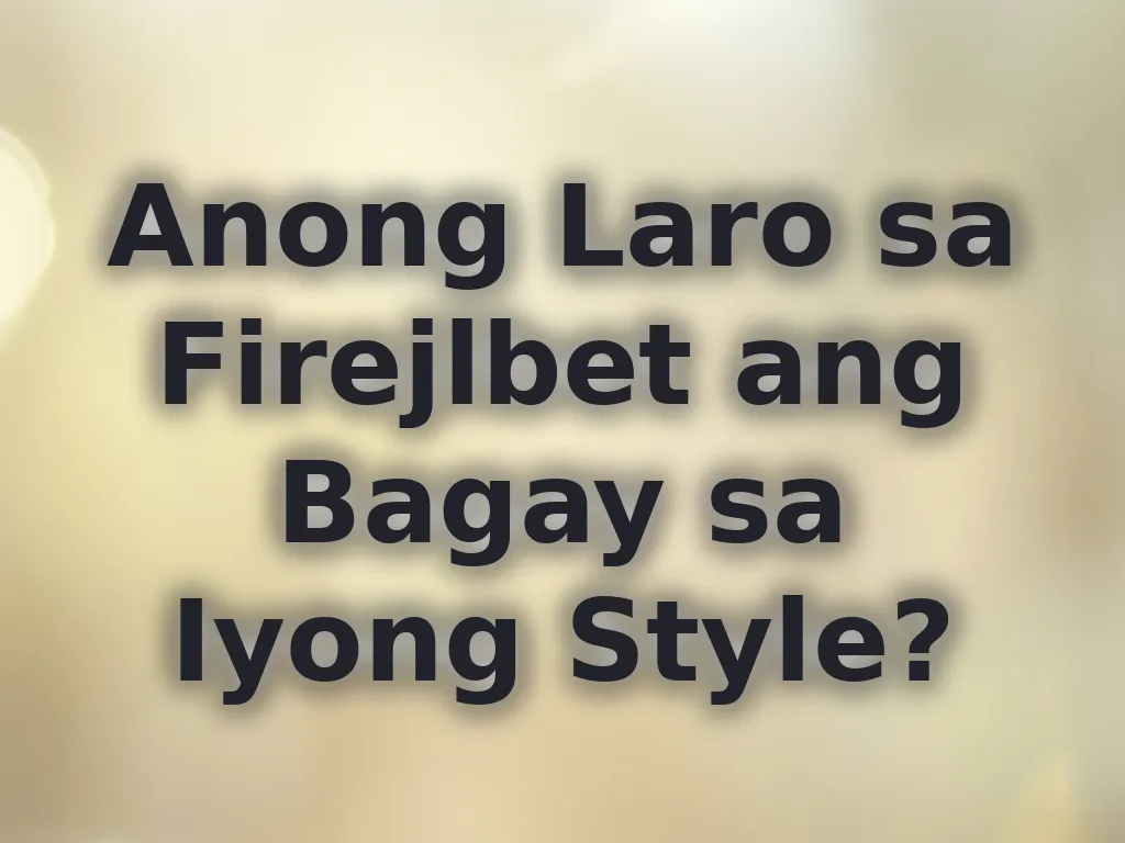 Gabay sa pagpili ng laro